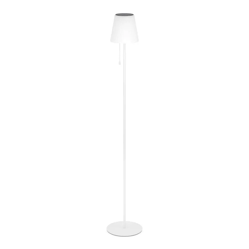 Seizoensaanbieding EGLO Scordiano-L Vloerlamp - Solar - 120 cm - Wit - Oplaadbaar
