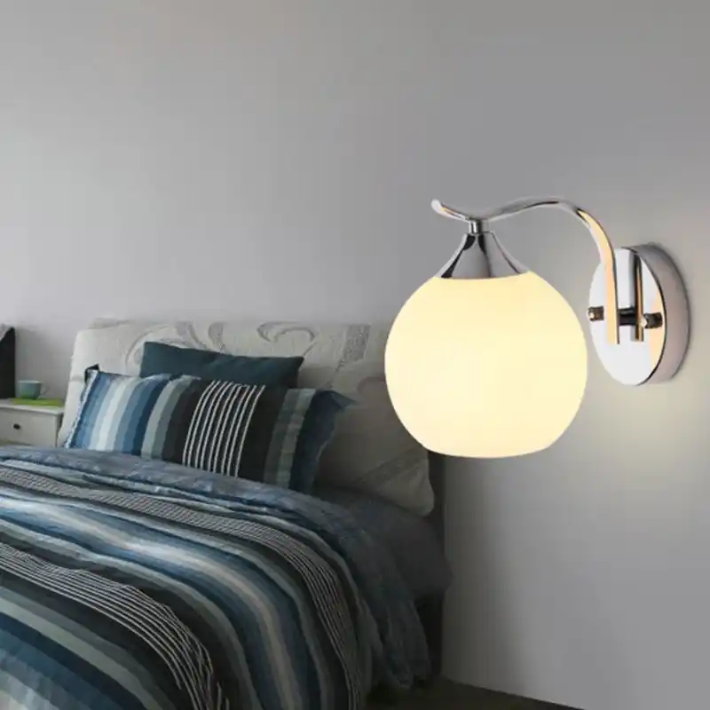 Laatste Versie SphereGlow - Moderne Ronde Wandlamp met Glazen Bol