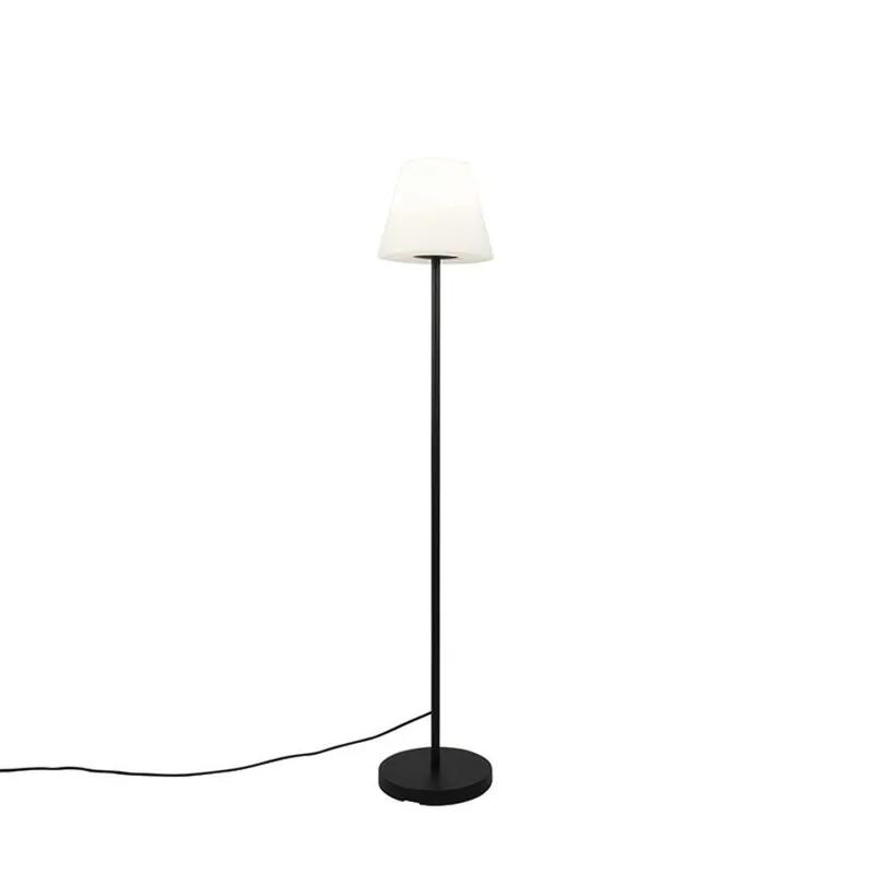 Qazqa vloerlamp virginia zwart e27 Must-Have