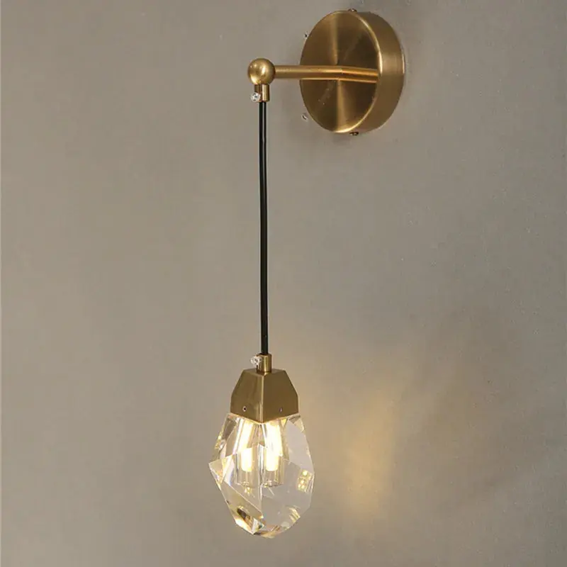 Koop Online CrystalGlow - Moderne Kristallen Wandlamp in Minimalistisch Design
