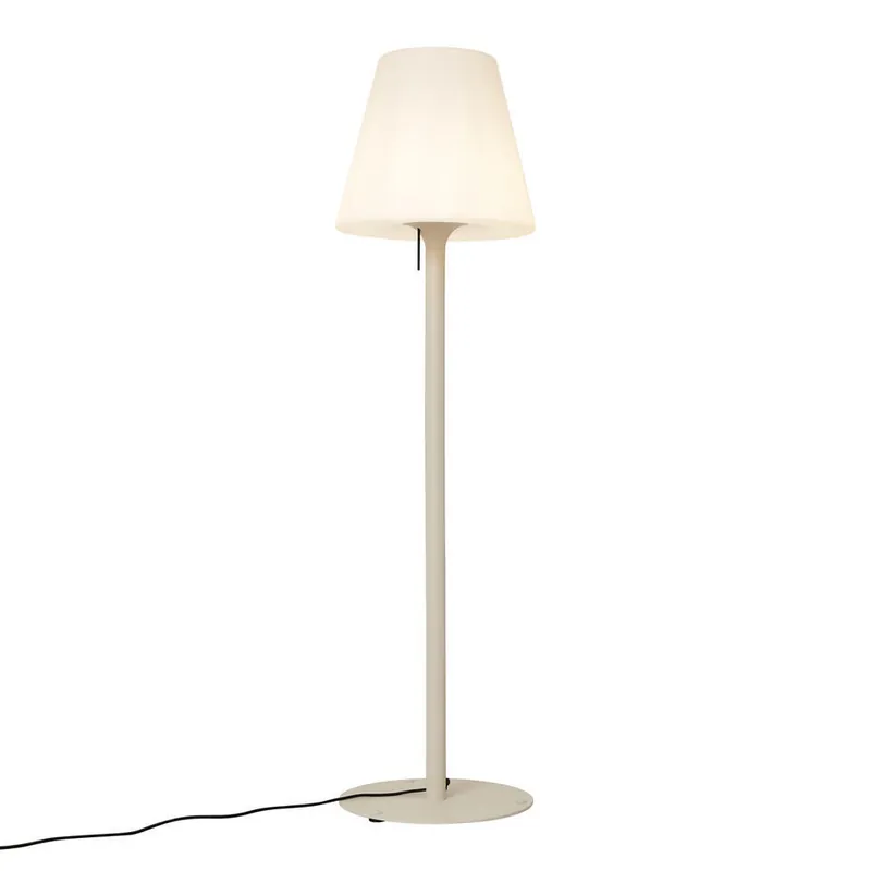 Qazqa staande lamp met kap virginia beige e27 Gratis Retour
