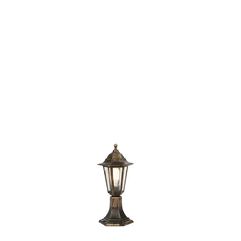 Premium Qazqa staande buitenlamp new haven goudkleurig e27