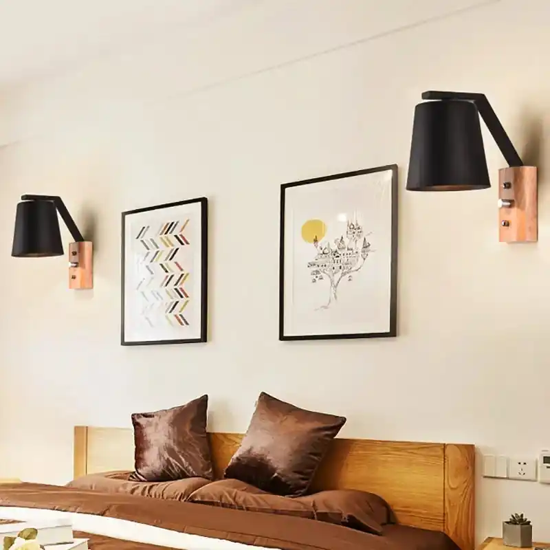 Nu Kopen WoodFlex - Moderne Houten Wandlamp met Draaibare Arm