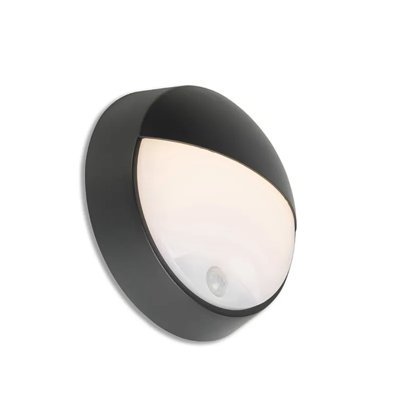 Qazqa wandlamp met bewegingssensor hortus zwart geïntegreerde led Merkproduct