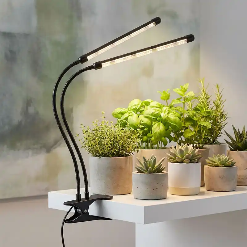 LED klemlamp, tafellamp, plant groeilamp, H 47 cm Gereduceerde Prijs