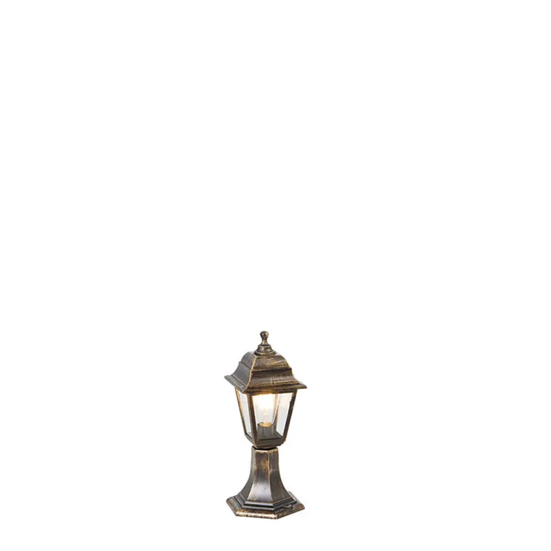 Gratis Retour Qazqa staande buitenlamp capital goudkleurig e27