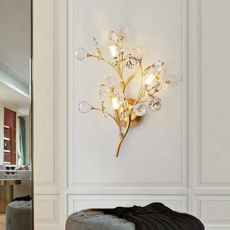 Gratis Retour CrystalBloom - Wandverlichting Elegante Wandverlichting voor Woonruimtes
