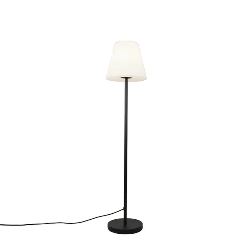 Alleen Vandaag Qazqa vloerlamp virginia zwart e27