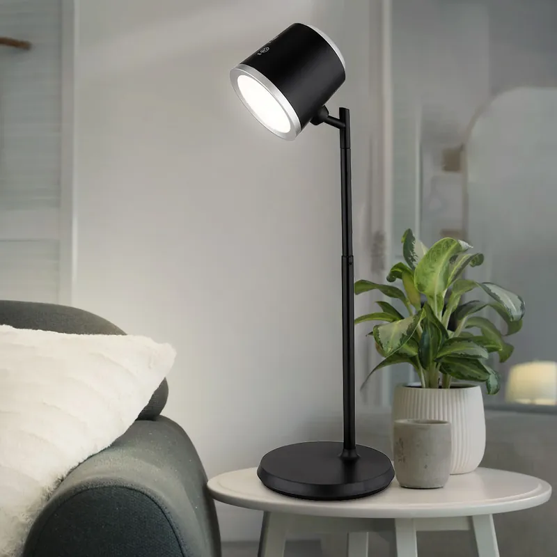 LED tafellamp, dimbaar, beweegbaar, touch, zwart Seizoensaanbieding