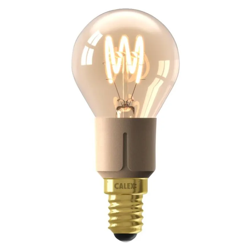 Calex LED kogellamp - goudkleur - E14 - 4W - 265LM - 3step dimbaar Must-Have