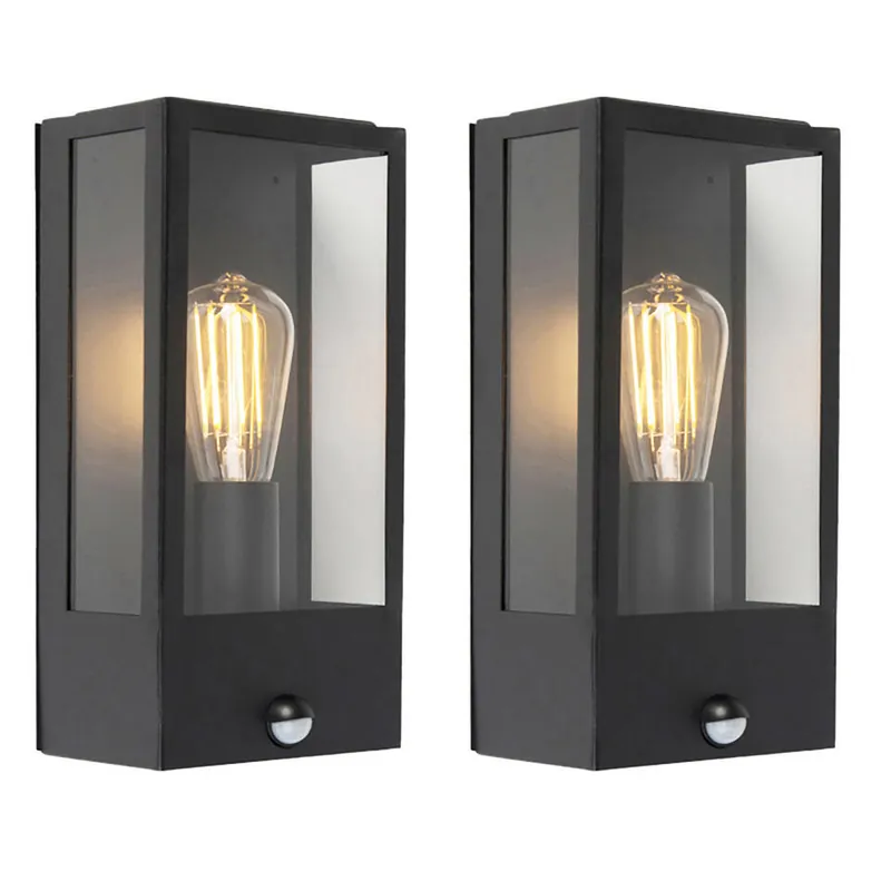 Beperkt Aanbod Qazqa wandlamp met bewegingssensor rotterdam zwart