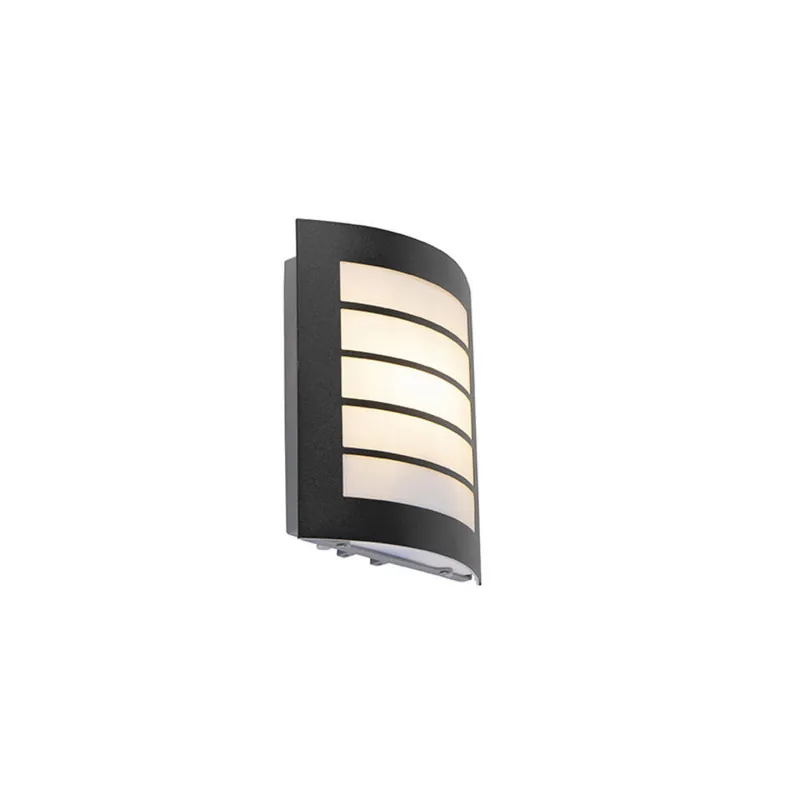 Qazqa wandlamp met daglichtsensor miro zwart e27 Lage Prijs