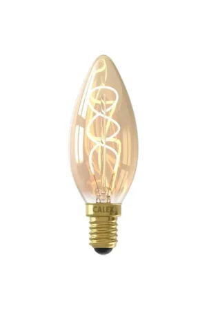 Betrouwbaar Calex LED kaarslamp - goudkleur - E14 - 2,5W - 136LM - dimbaar