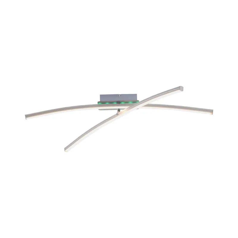 RGB LED plafondlamp, dimbaar, afstandsbediening, L 80,5 cm Direct Verzonden