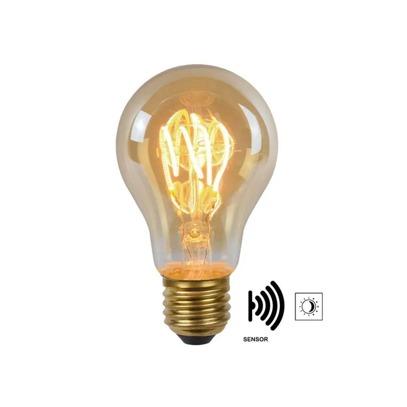 Lucide LED Bulb Twilight Filament lamp E27 4W - amber - Ø6 cm Nu Kopen