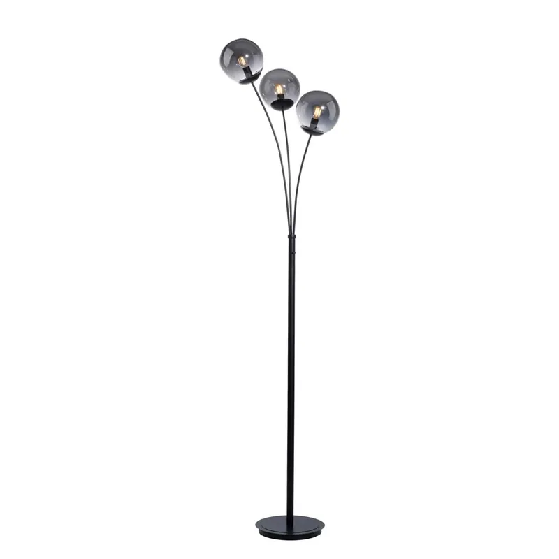 Shop Nu Staande lamp, zwart, rookglas, H 185 cm