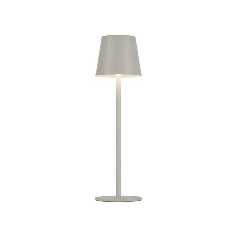 LED tafellamp, touchdimmer, IP54, grijs, USB Merkproduct