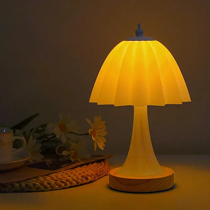 Nieuw WoodGlow – Minimalistische LED Tafellamp voor Sfeervolle Verlichting