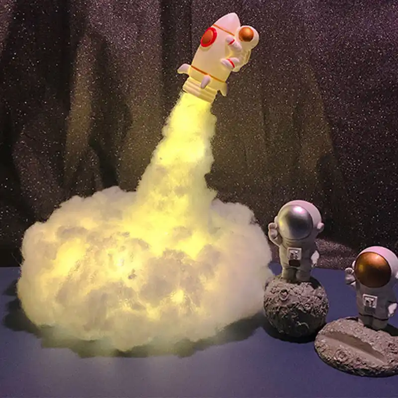 Betrouwbaar RocketGlow - Kleine LED Raket Tafellamp voor Kinderkamer & Decoratie