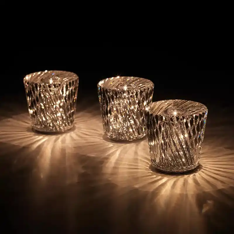 CrystalGlow - Draadloze Kristallen Tafellamp met LED Verlichting Beperkte Voorraad