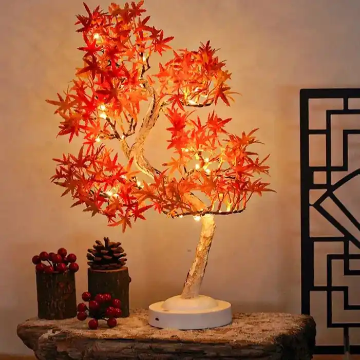 LumiLeaf - LED Esdoorn Bonsai Boomlamp – Sfeervolle Tafellamp voor Woon- en Slaapkamer Tijdelijk Beschikbaar