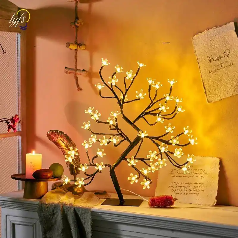 Gratis Retour GlowBlossom - LED Kersenbloesem Boomlamp – Sfeervolle Verlichting voor Woon- en Slaapkamer