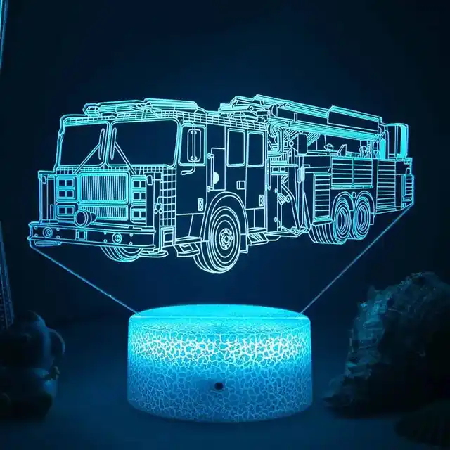 Speciale Aanbieding Lumi3D - LED Nachtlamp met 3D Illusie voor de Kinderkamer, USB Oplaadbaar