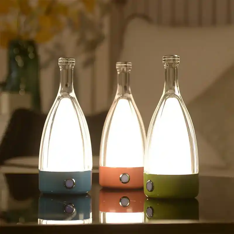 LuxeGlow - Moderne Fles Tafellamp met Dimbare LED Verlichting Populair