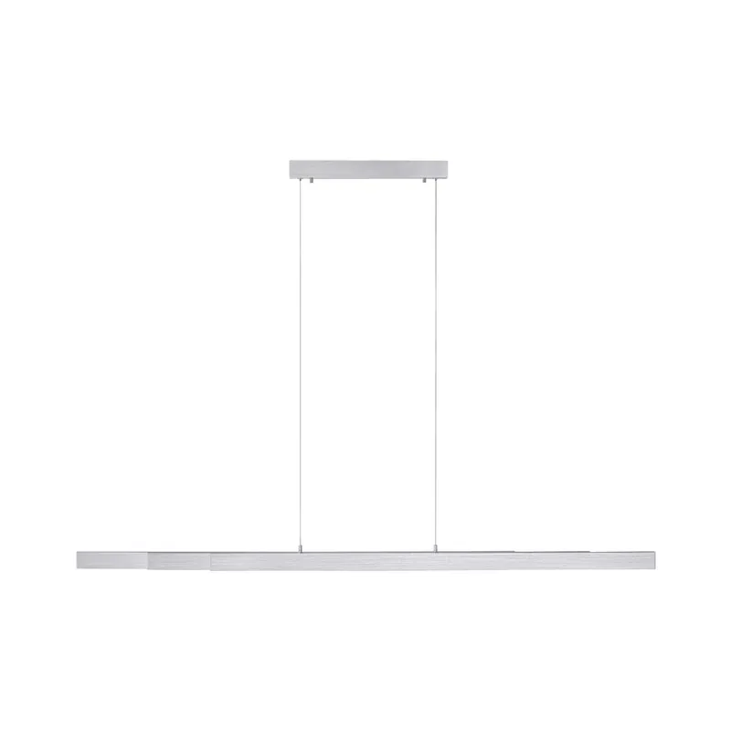Bestseller LED hanglamp zilver, in lengte verstelbaar, H 180 cm