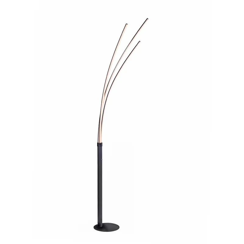 Express Levering LED vloerlamp zwart, H 215 cm