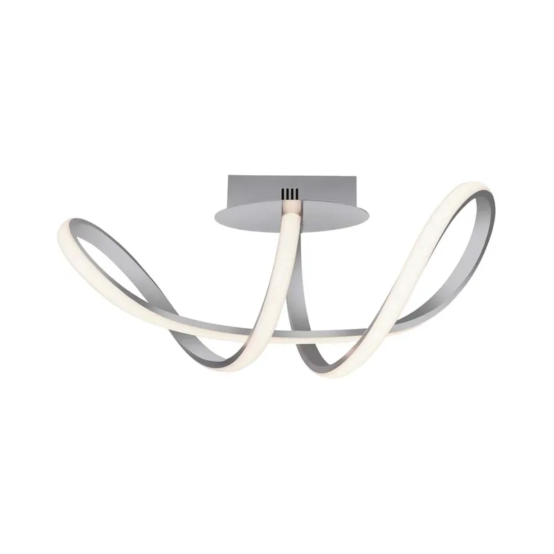 Nieuw LED plafondlamp zilver, dimbaar, L 62 cm