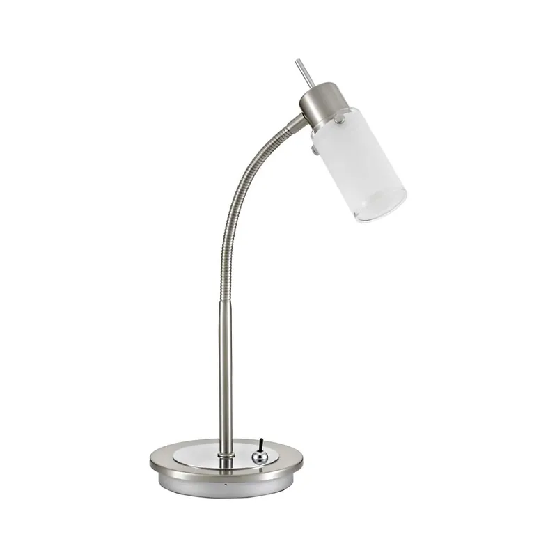 LED tafellamp, glas, verstelbare spot, H 37 cm Veilige Betaling