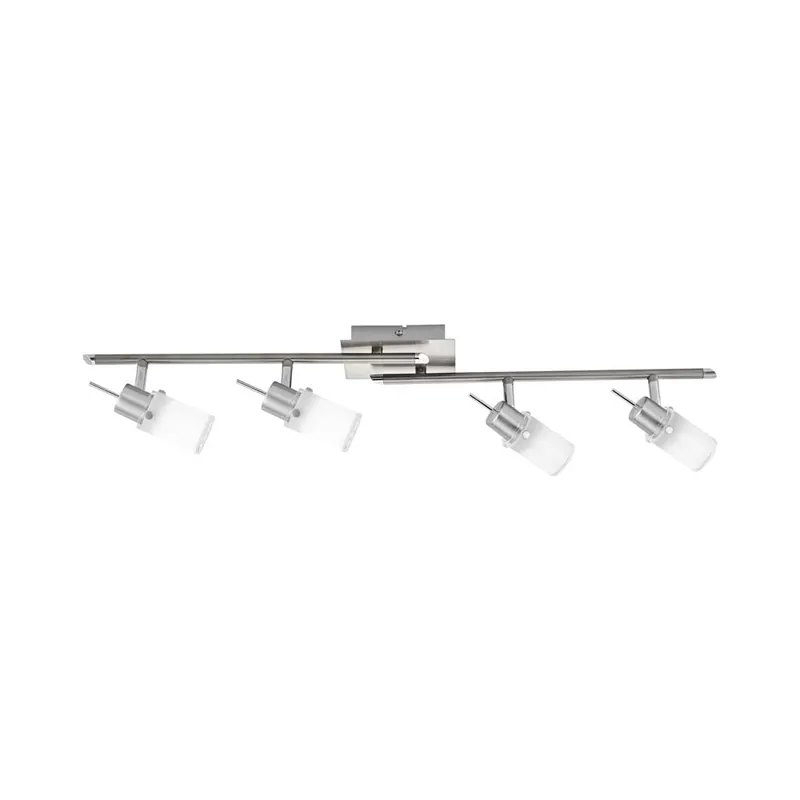LED plafondlamp, glas, draaibare spots, L 80 cm Korting