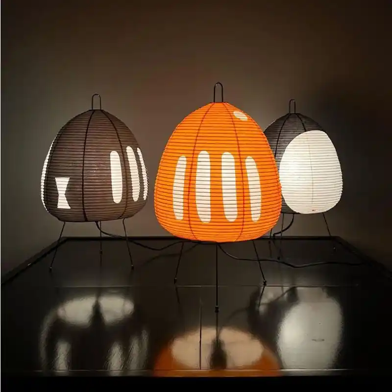LumiZen – Japanse Papieren Tafellamp in Retro Stijl, Traditionele Verlichting voor Slaapkamer en Woonkamer Snelle Levering