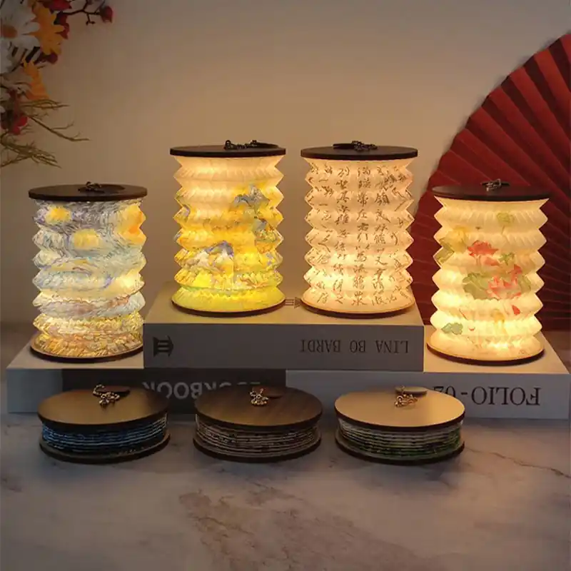LumiLantern – Opvouwbare LED Lantaarn met Compact Design, Draagbare Decoratieve Lamp Speciale Aanbieding