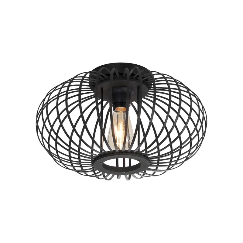Plafondlamp, natuurlijk hout, H 23 cm Finale Uitverkoop