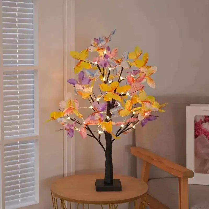 Gereduceerde Prijs LumiTree - LED Berkenboom Tafellamp met Kleurverandering – Decoratieve Boomlamp