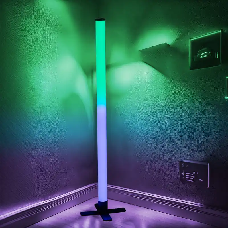 RGB LED wand-/vloerlamp, afstandsbediening, vele standen, H 103 cm Meest Verkocht