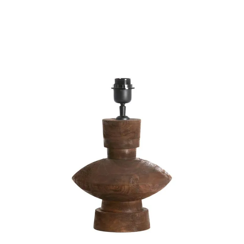 Direct Beschikbaar Lampvoet Fiera - Donkerbruin - Ø23x25cm
