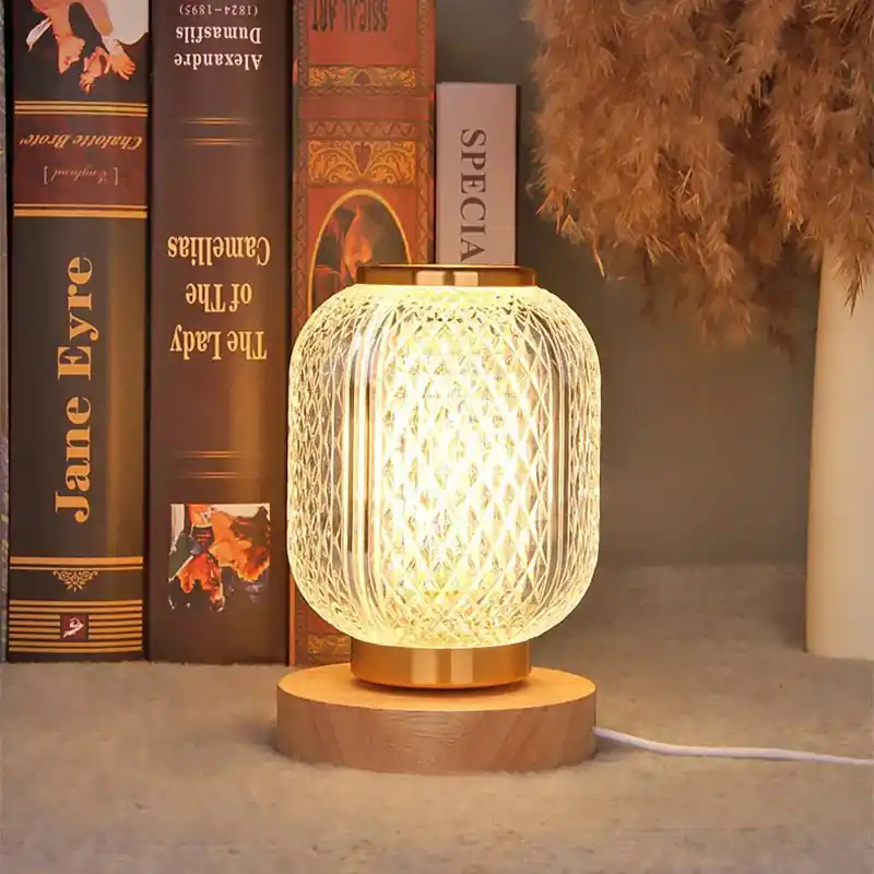 CrystalGlow - Luxe Kristallen Tafellamp met LED Verlichting Exclusieve Aanbieding