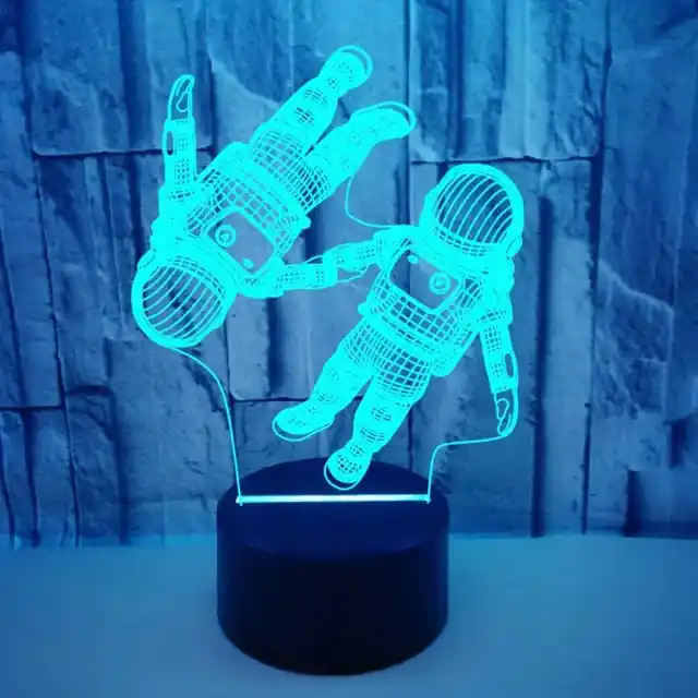 Voordeelprijs LumiAstro - 3D LED Astronaut Nachtlampje met Kleurverandering voor Kinderkamer & Decoratie