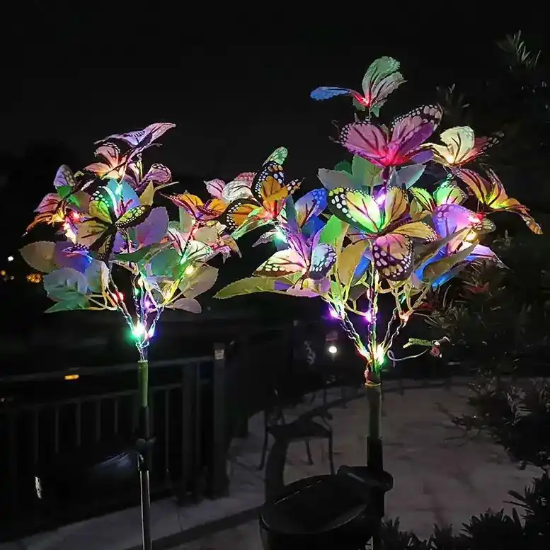Laatste Kans GlowButterfly – Solar Vlinderverlichting voor Tuin en Balkon – Kleurrijke LED Decoratie voor Buiten