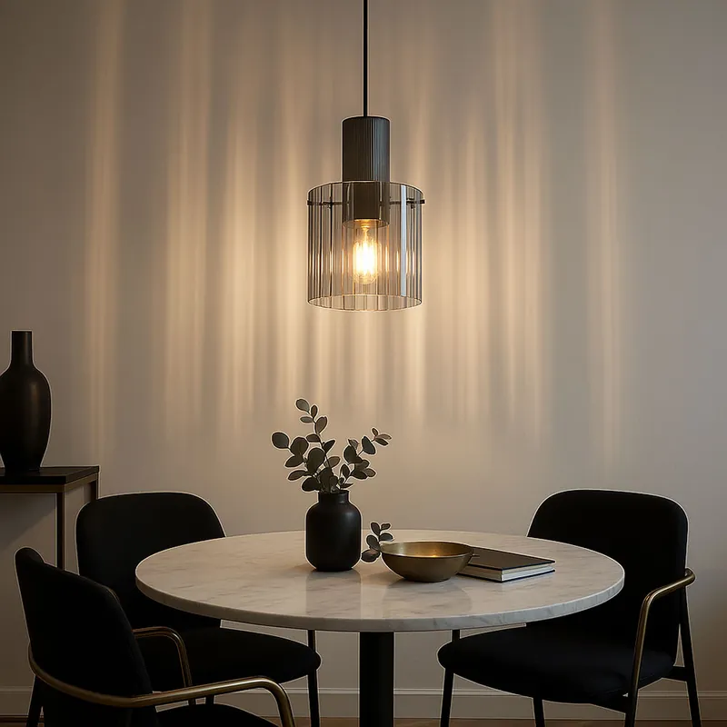 Voordeelprijs Hanglamp, rookkleurig glas, H 120 cm