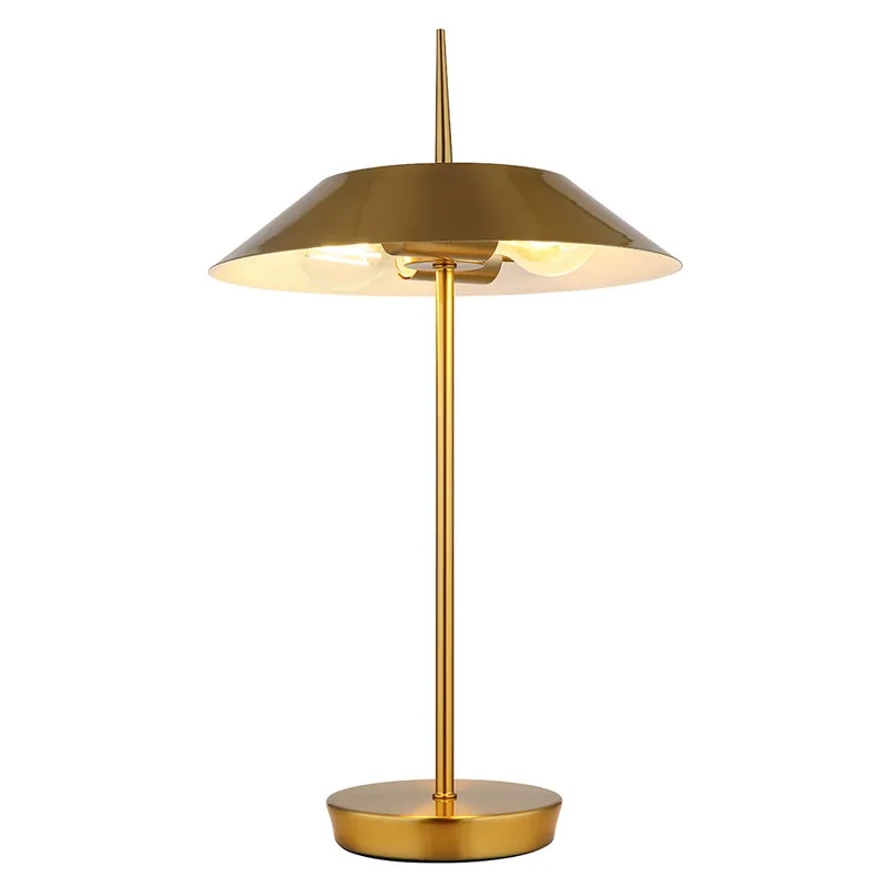 Tafellamp, metaal, messingkleurig, H 52 cm Uitverkoop