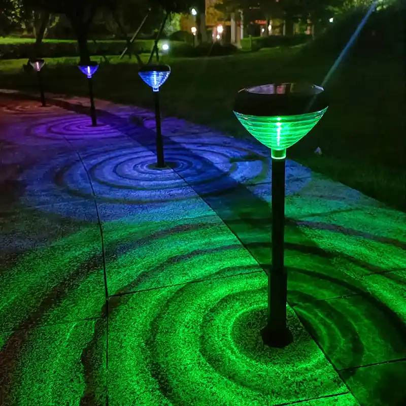 LumiPath – Kleurrijke Solar LED Padverlichting voor de Tuin – Waterdichte, Energiezuinige Buitenverlichting Exclusieve Aanbieding