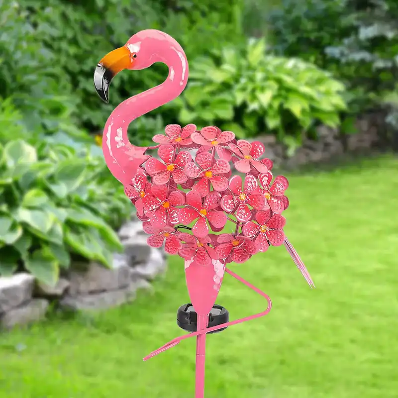 Voordeelprijs TropiGlow – Solar Flamingo Tuinlamp – LED Decoratief Licht voor Buiten, Weerbestendig & Zonne-energie