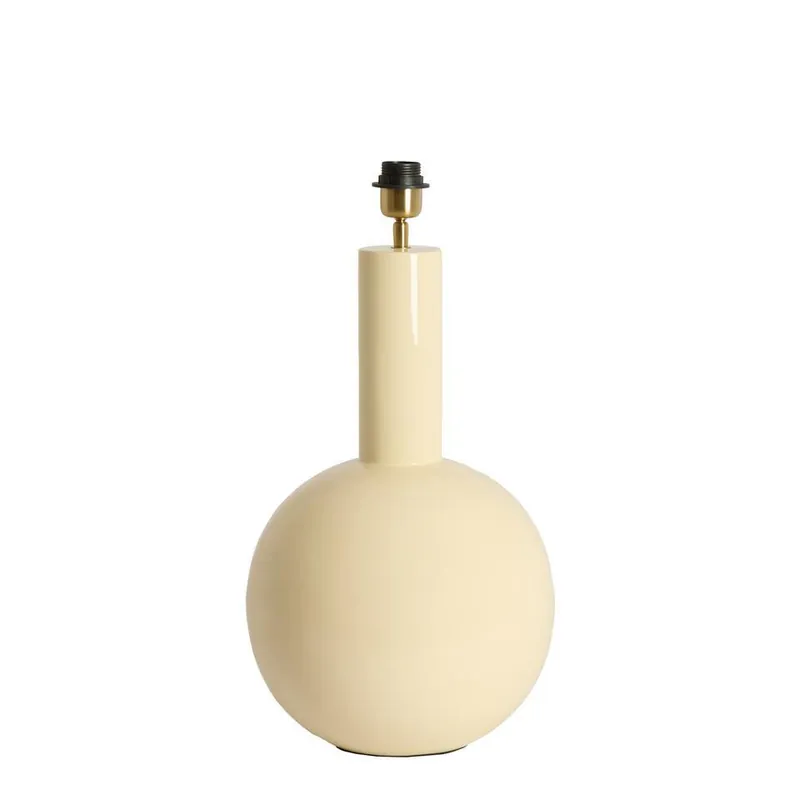 Lampvoet Benao - Glanzend Crème - Ø31x53cm Finale Uitverkoop