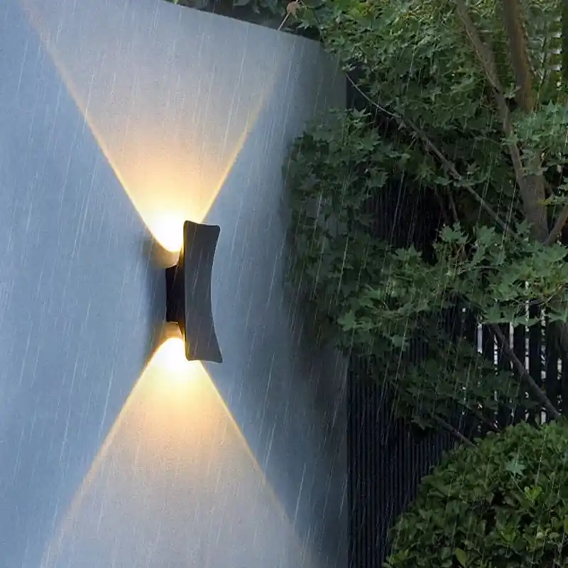 LumiEdge – Minimalistische LED Buitenwandlamp, Weerbestendige Moderne Verlichting voor Terras & Tuin Op = Op