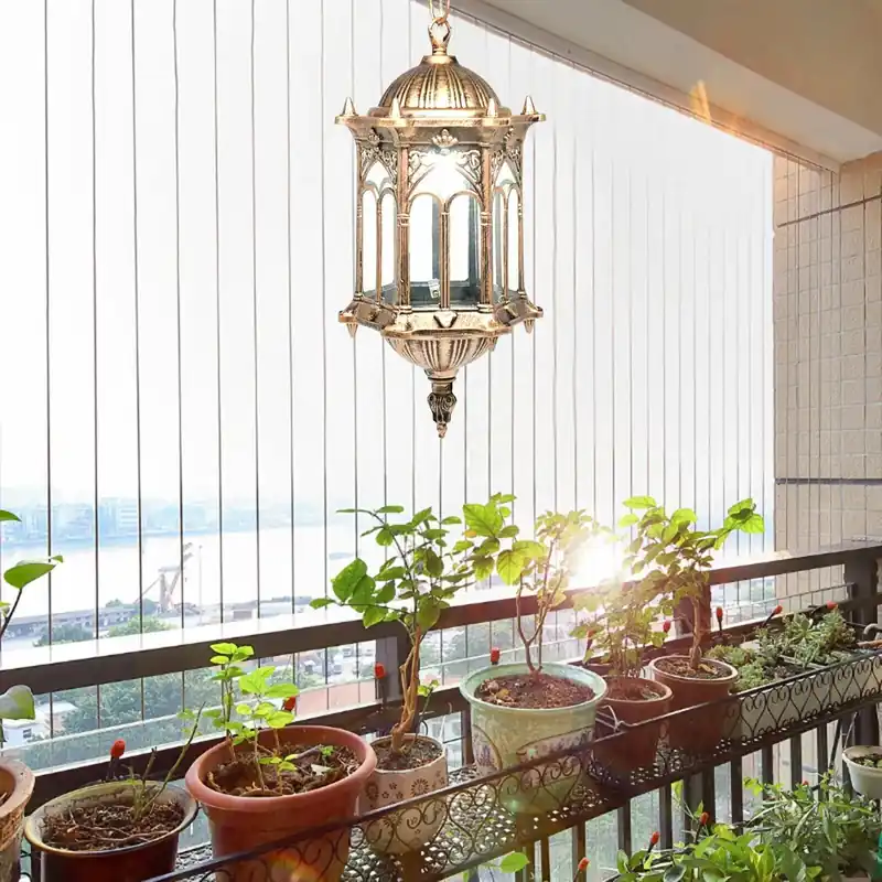 LumiVintage - Weerbestendige Hanglamp in Retro Stijl voor Buiten – Antieke Hanglamp Must-Have