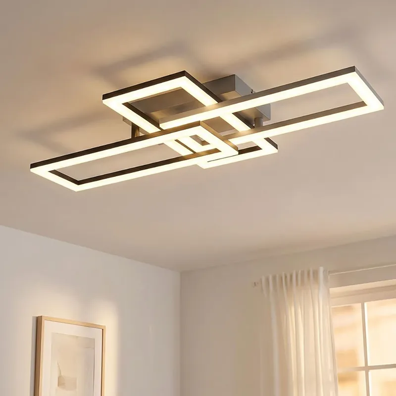 Bestel Nu LED plafondlamp, grijs opaal, verstelbaar, L 61,4 cm